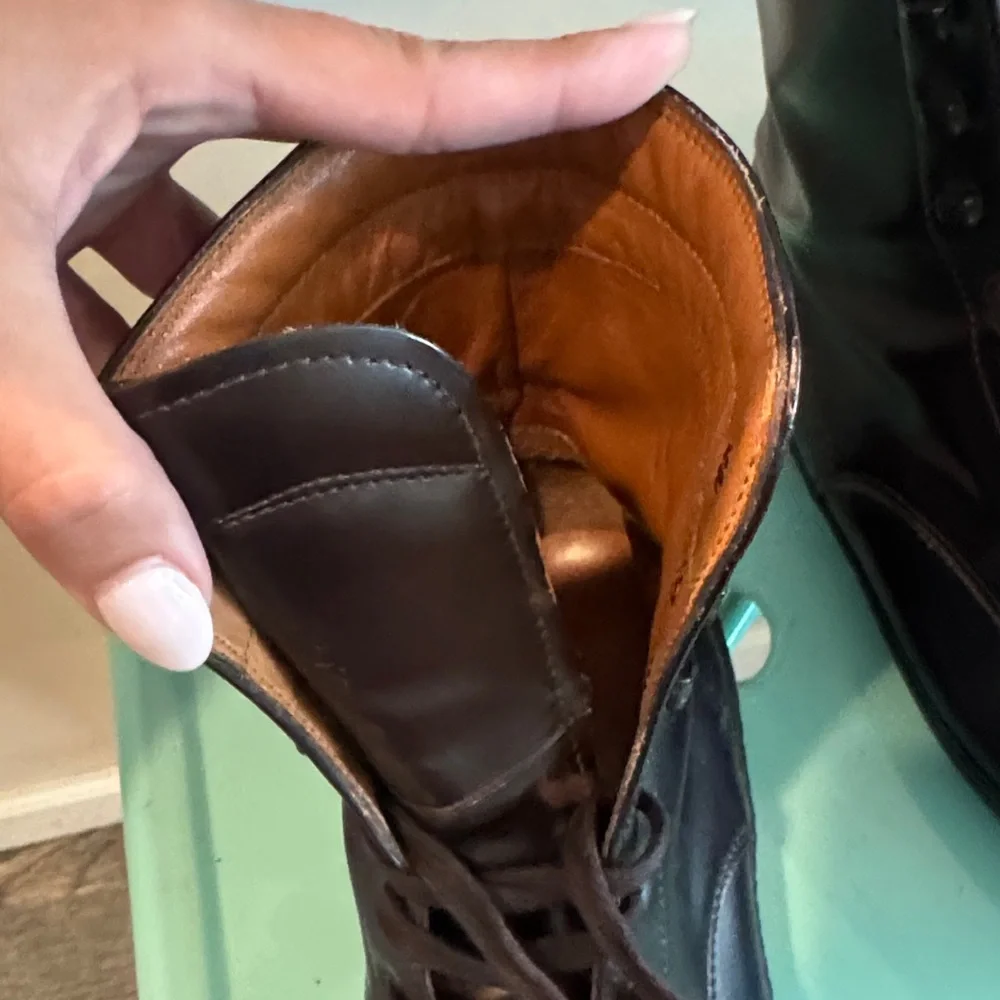 Tod's Brown Leather Lace-Up Boot with Tan Interior - Picture 6 of 7